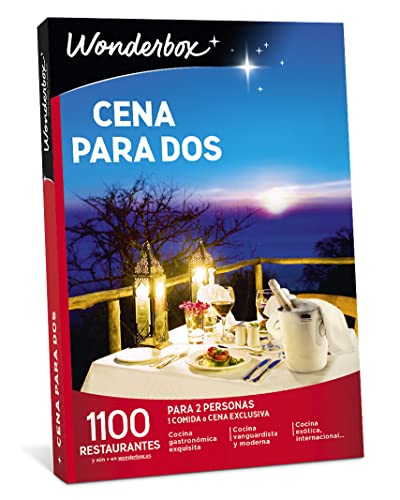 WONDERBOX Regalo -Cena para Dos- 1100 restaurantes seleccionados para Dos Personas